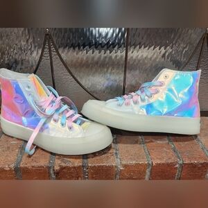 Iridescent Converse High Tops